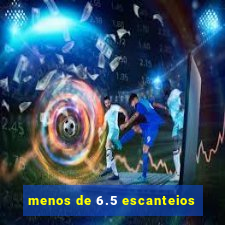 menos de 6.5 escanteios